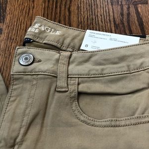 Khaki Jeggings Size 8 America eagle